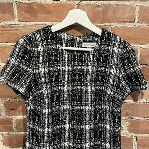 LAST CHANCE! Calvin Klein plaid zipper dress